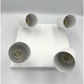 Spot patrat reglabil alb 4 X GU10 250mm