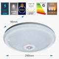 Plafoniera Led cu senzor de miscare reglabil ÃƒËœ290, 12W=75W, 6400K, lumina rece