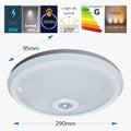 Plafoniera Led cu senzor de miscare reglabil Ã˜290x95mm, 18W=115W, 6500K, lumina rece