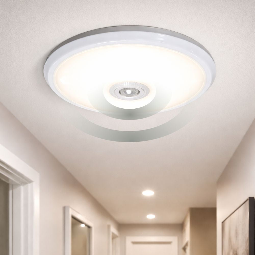 Plafoniera Led cu senzor de miscare reglabil Ã˜290x95mm, 18W=115W, 6500K, lumina rece