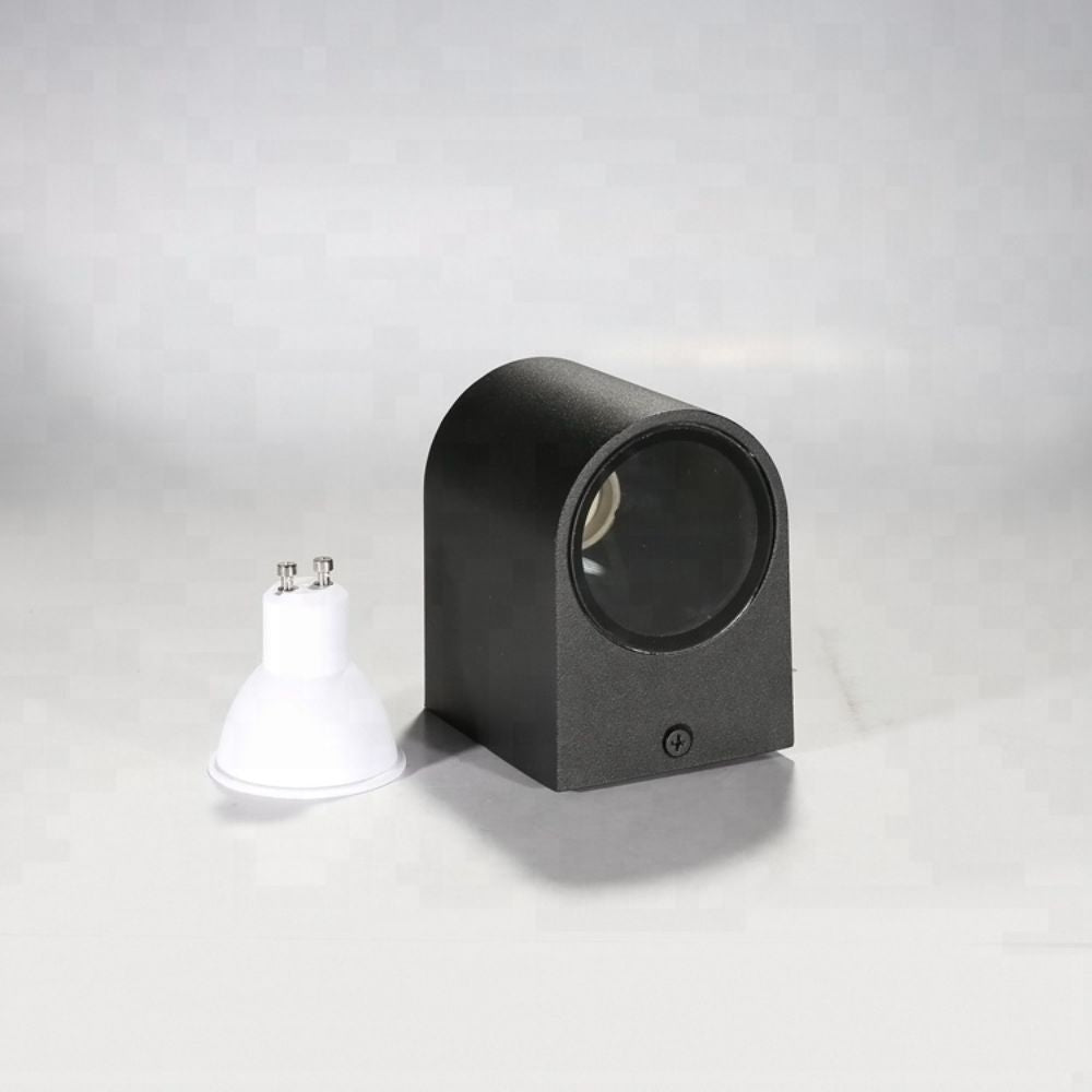 Aplica exterior negru IP44 max 5w gu10 90x80x70mm