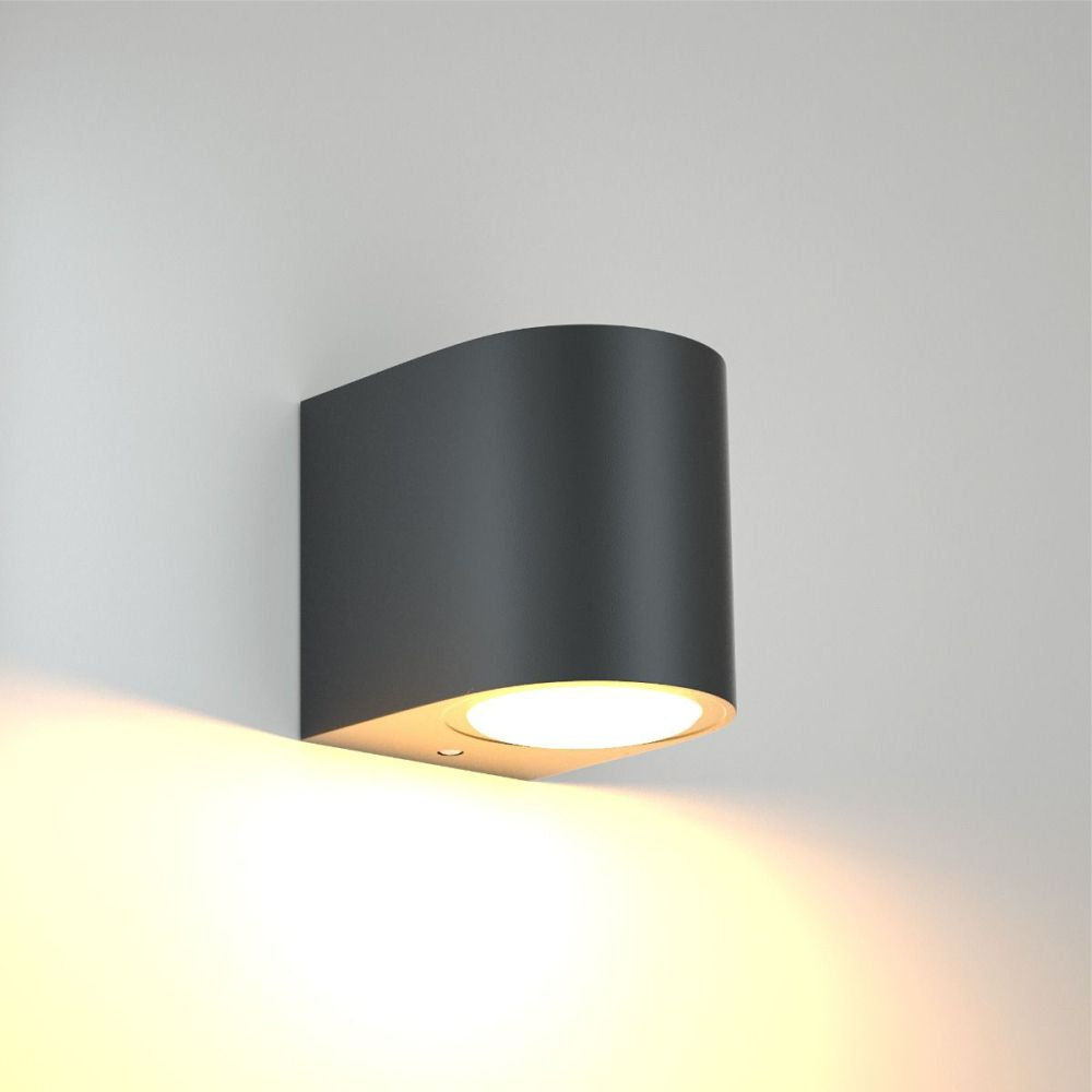 Aplica exterior negru IP44 max 5w gu10 90x80x70mm