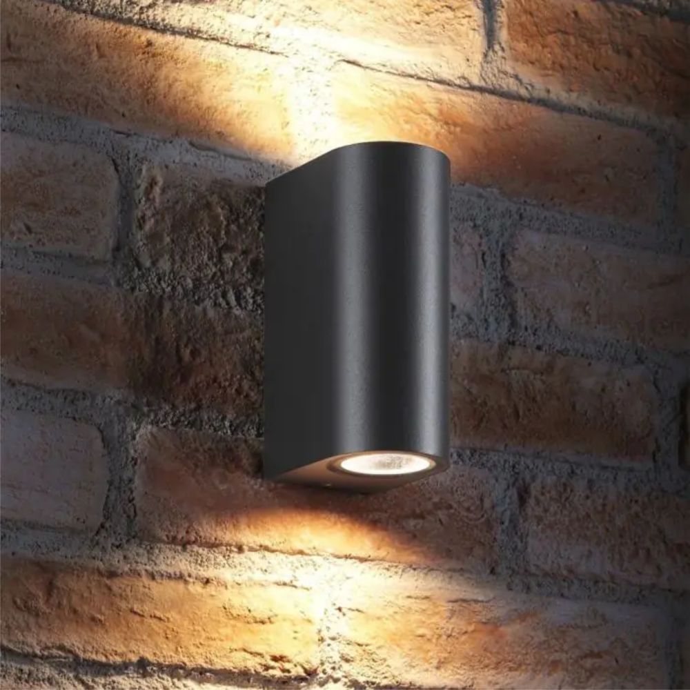 Aplica exterior negru IP44 max 5wx2xgu10 147x90x70mm