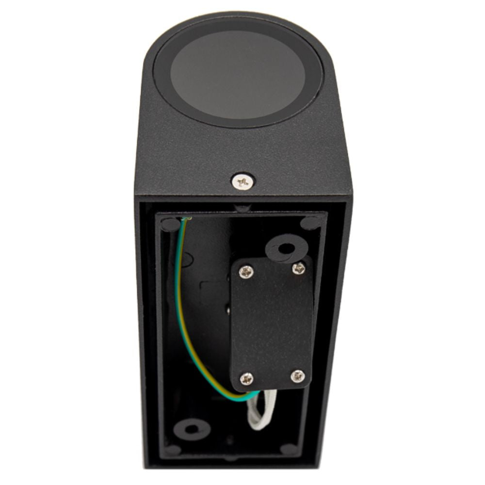 Aplica exterior negru IP44 max 5wx2xgu10 147x90x70mm