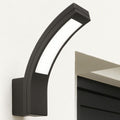 APLICA LED EXTERIOR NEGRU 12W/700LM/3000K IP65 230V 230x105x80MM
