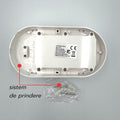 Aplica LED BAT Ovala 18W=162W, 3000K, lumina calda, cu protectie IP65