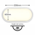 Aplica LED BAT Ovala 10W=90W, 4000K, lumina neutra, cu protectie IP65