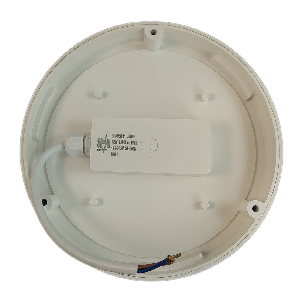 Aplica LED de exterior Rotunda fi180, 12W=100W, 4000K, lumina neutra, cu protectie IP65