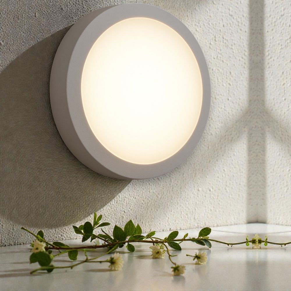 Aplica LED de exterior Rotunda fi180, 12W=100W, 4000K, lumina neutra, cu protectie IP65