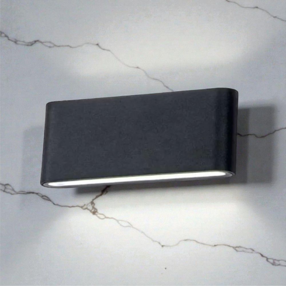 Aplica LED de exterior extra-plata Long, 24W=160W, 3000K, lumina calda, 2160Lm, IP65