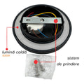 Aplica LED Perete Biscuit fi150, 12W 3000K, lumina calda, cu protectie IP65