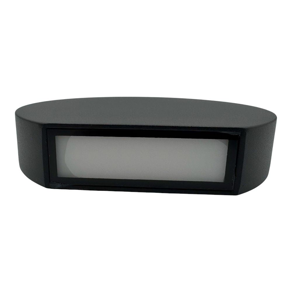 Aplica LED Perete Semicerc fi135, 7W 3000K, lumina calda, cu protectie IP65