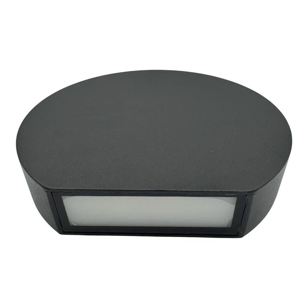 Aplica LED Perete Semicerc fi135, 7W 3000K, lumina calda, cu protectie IP65