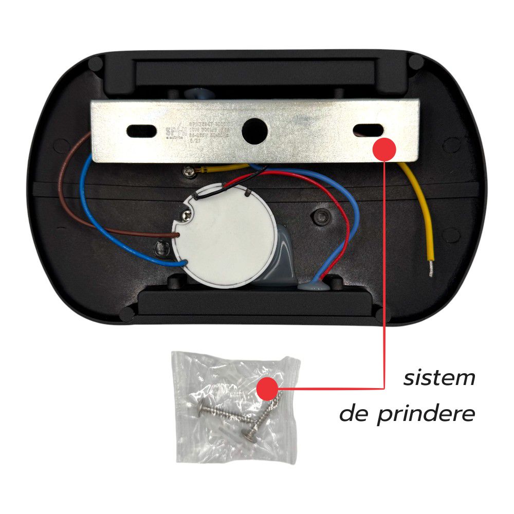 Aplica LED Perete Mouse (5W+5W) 184x110mm, 10W, 6000K, lumina rece, cu protectie IP65