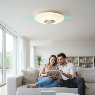 Plafoniera LED SMART cu muzica, ÃƒËœ390, 30W, RGB+W
