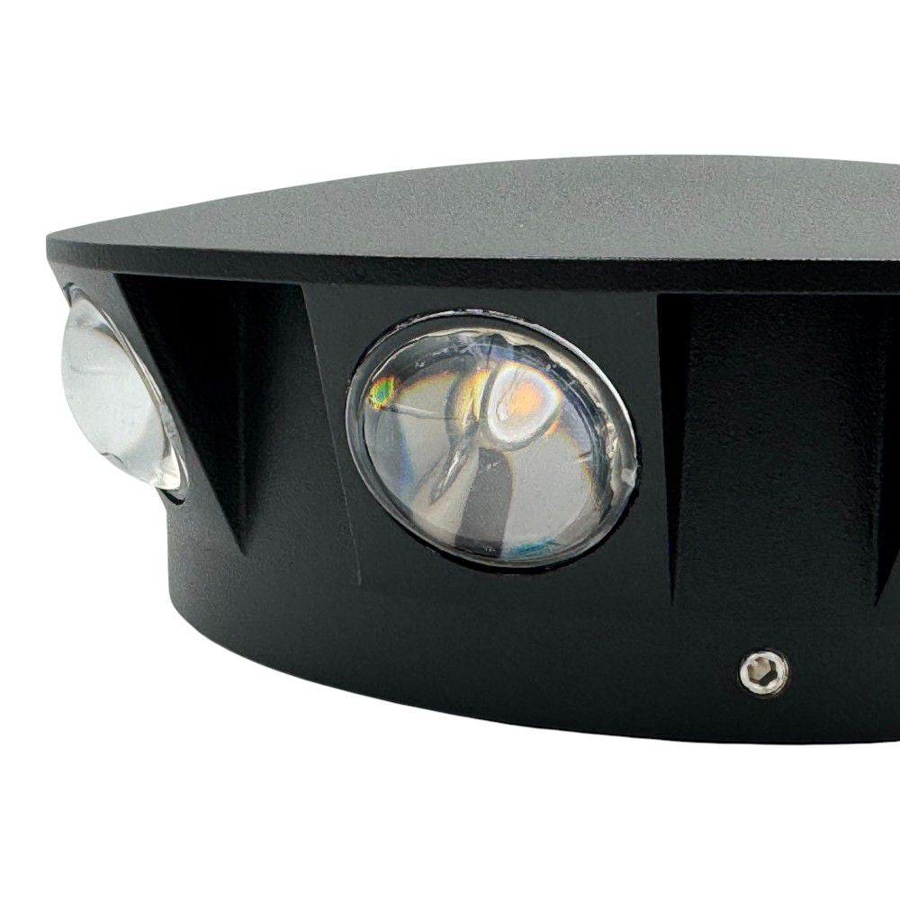 Aplica De Perete Meteor 8W, 3000k, Lumina Calda IP65