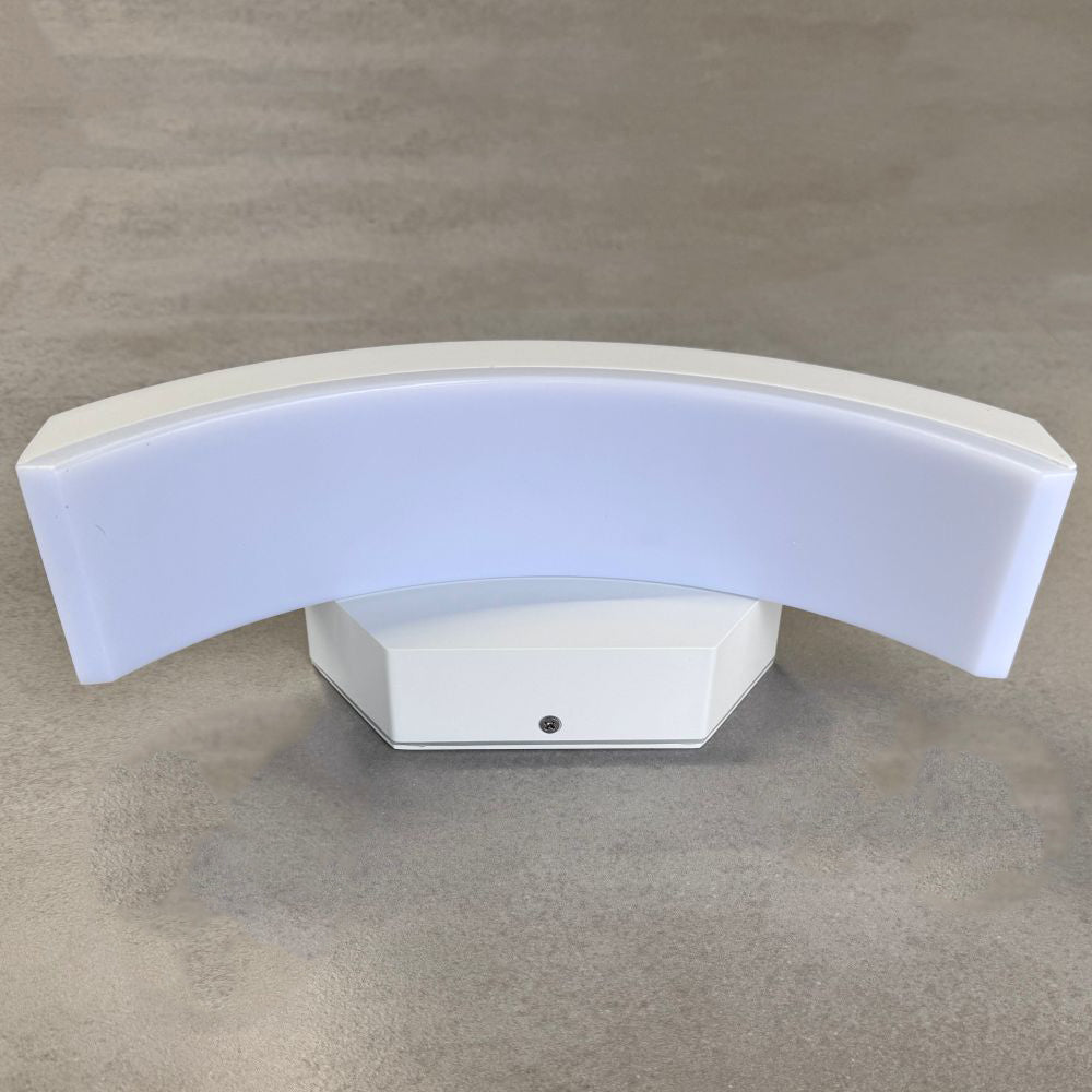 Aplica LED de exterior concava ALBA, 24W=160W, 3000K, lumina calda, 2160Lm, IP65
