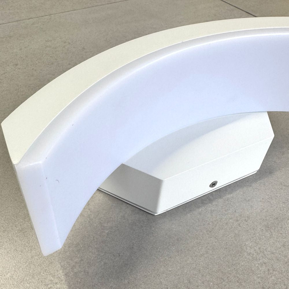Aplica LED de exterior concava ALBA, 24W=160W, 3000K, lumina calda, 2160Lm, IP65