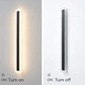 Aplica led liniara de perete neagra 25W/1300LM/3000K - 800mm