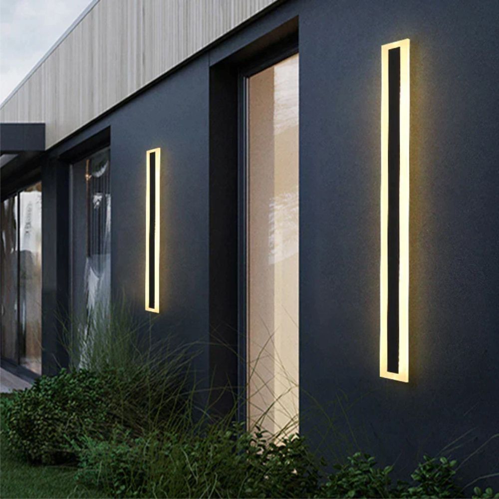 Aplica led liniara de perete neagra 25W/1300LM/3000K - 800mm