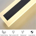 Aplica led liniara de perete neagra 25W/1300LM/3000K - 800mm