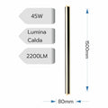 Aplica led liniara de perete neagra 45W/2200LM/3000K - 1500mm