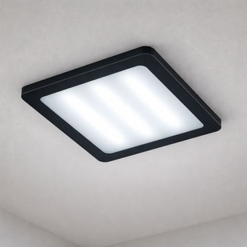 Spot Led Sole cu rama neagra, patrat aplicat 300x300, 36W, 4100k, lumina neutra