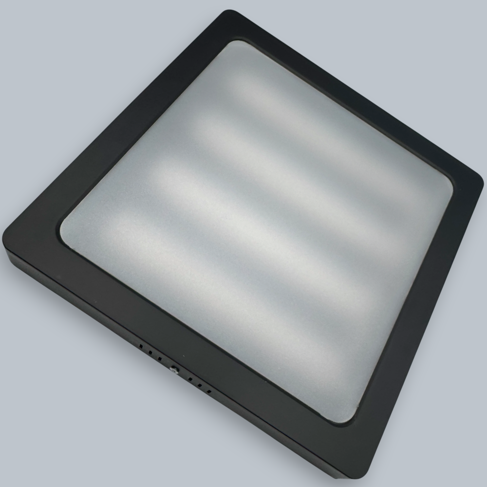 Spot Led Sole cu rama neagra, patrat aplicat 300x300, 36W, 4100k, lumina neutra