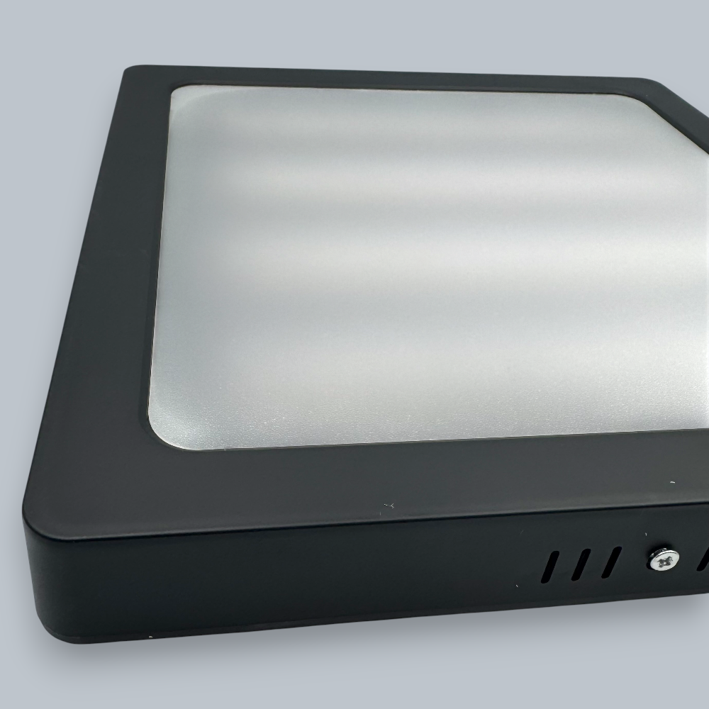 Spot Led Sole cu rama neagra, patrat aplicat 300x300, 36W, 4100k, lumina neutra