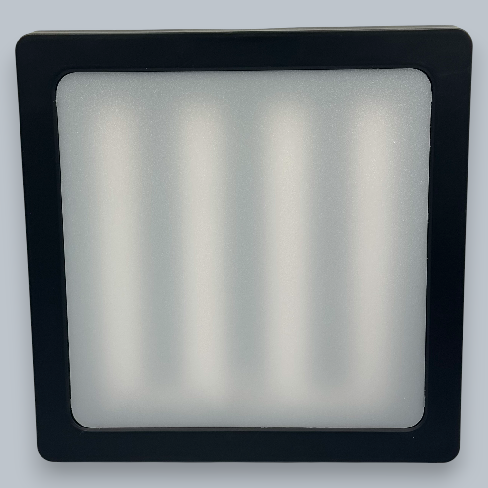 Spot Led Sole cu rama neagra, patrat aplicat 300x300, 36W, 4100k, lumina neutra