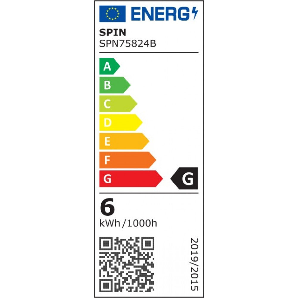 APLICA LED PERETE LUMARO 6W 420LM 3000K NEGRU 168*78*42MM