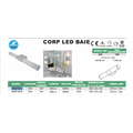 Corp LED baie inox, 10W, 4000K, lumina neutra, cu protectie IP44, 450mm