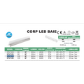 Corp LED baie inox,IP44, 12W 4000K, lumina neutra, 520mm