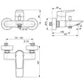 Set baterii baie GROHE Eurosmart cu baterie lavoar S-Size, baterie dus si set de dus Tempesta 100 cu bara - imagine 7