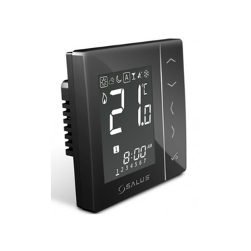 Cronotermostat cu fir neprogramabil cu montaj in doza SALUS VS35B, negru, 5 ani garantie