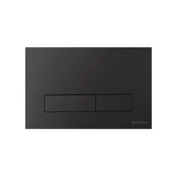 Clapeta actionare cu dubla comanda, Schell Montus, dreptunghiulara, negru mat