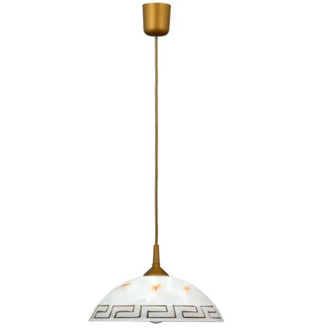 Pendul Rabalux 7652 Etrusco E27 1x MAX 60W Bronz Geam Alabastru Alb