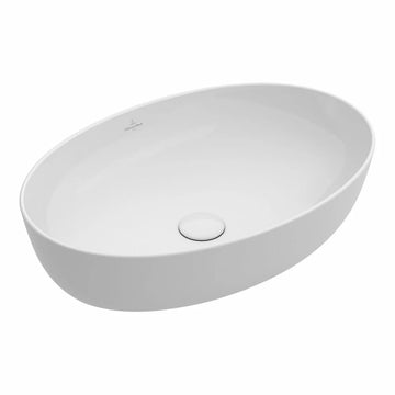 Lavoar artis Villeroy&Boch oval pe blat 610X410 fara preaplin, alb titan