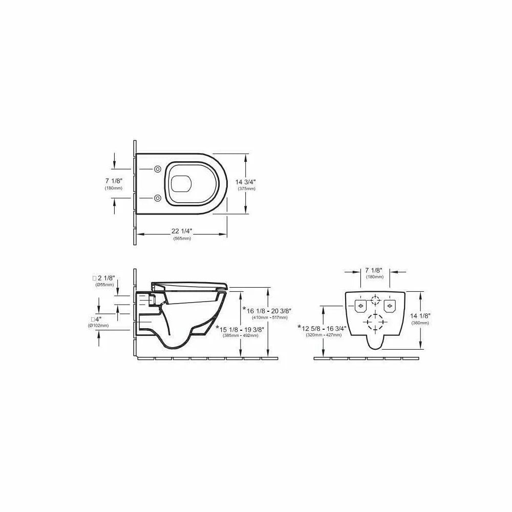 Vas WC suspendat seria Villeroy&Boch Subway 2.0, 375X565 , cod 56001001, alb