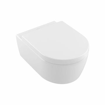 Set vas WC avento Villeroy&Boch suspendat cu capac WC soft close, alb lucios