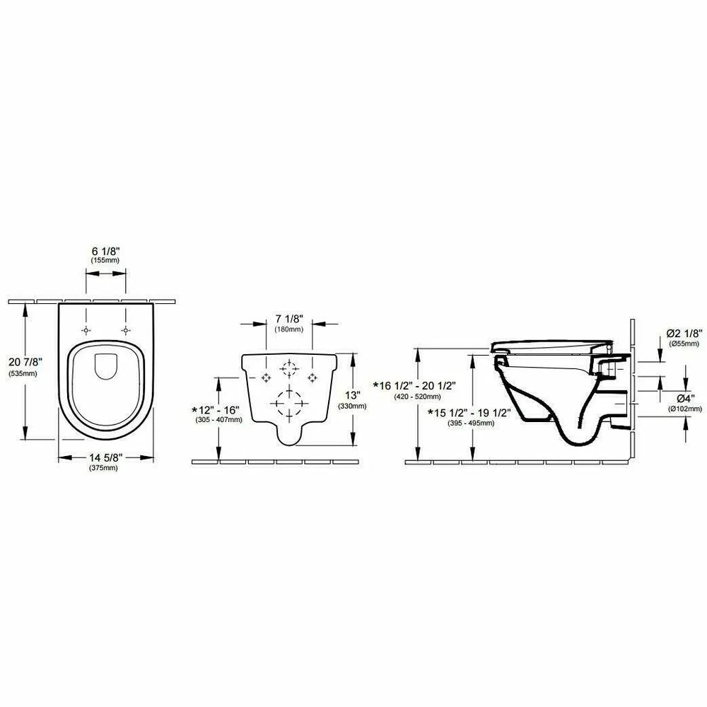 Vas WC suspendat Villeroy&Boch Omnia Arhitectura round rimless cu capac WC soft-close