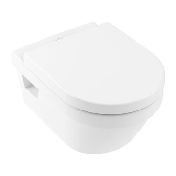 Set Villeroy&Boch vas WC suspendat arhitectura round rimless cu capac WC soft-close, quick release