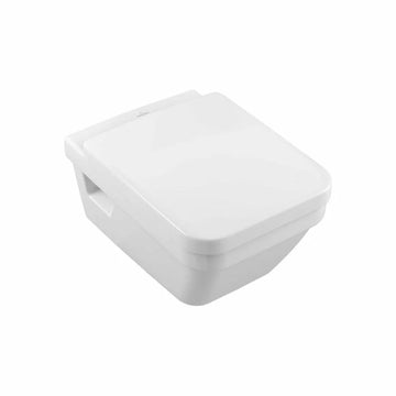 Vas WC suspendat omnia Villeroy&Boch arhitectura square rimless cu capac WC soft-close, alb lucios