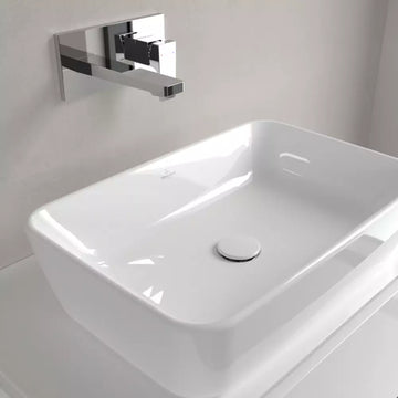 Lavoar Villeroy&Boch architectura dreptunghiular 60 cm cu preaplin , montaj pe blat, alb lucios