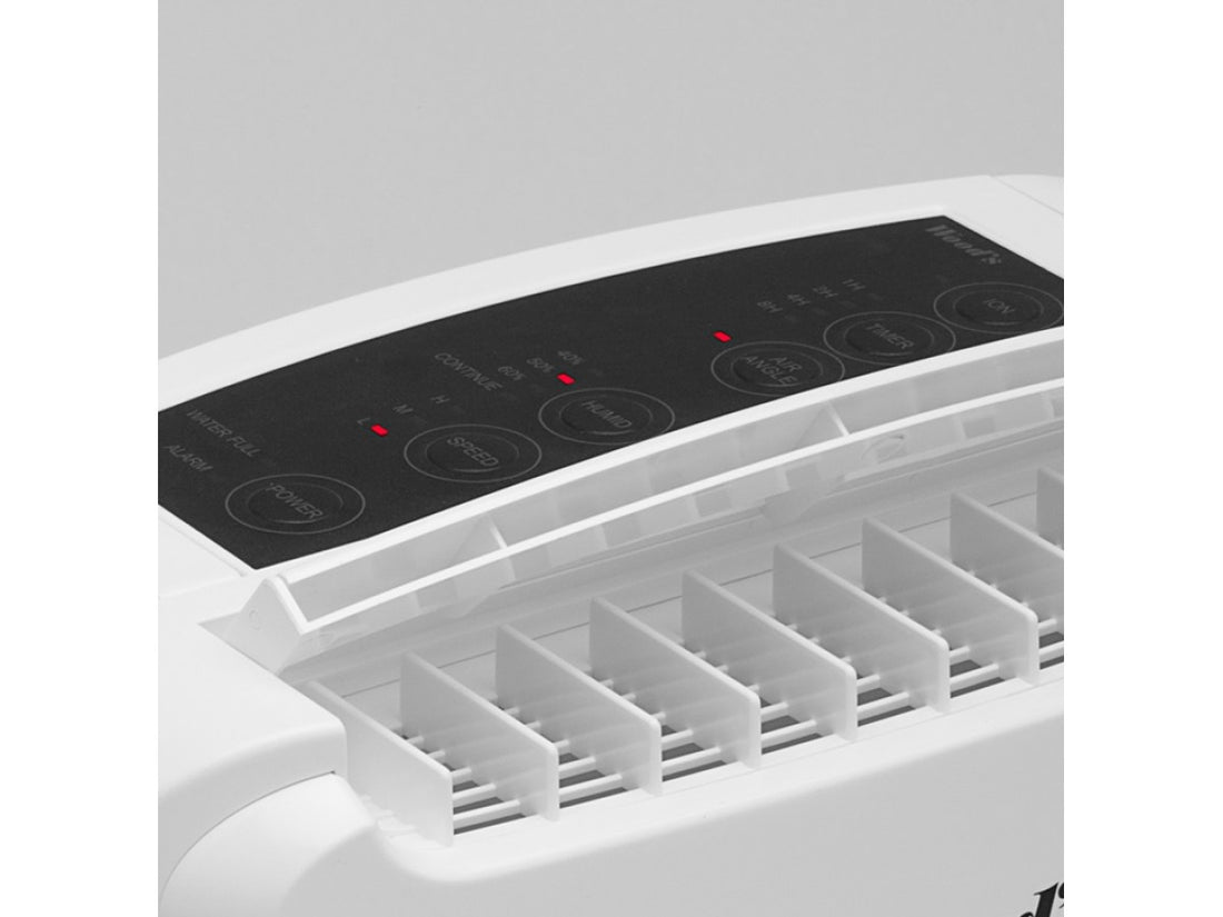 Dezumidificator si incalzitor cu rotor Woods WDD80 Ionizare Timer 3 Trepte ventilator pentru temperaturi scazute suprafata 40 mp