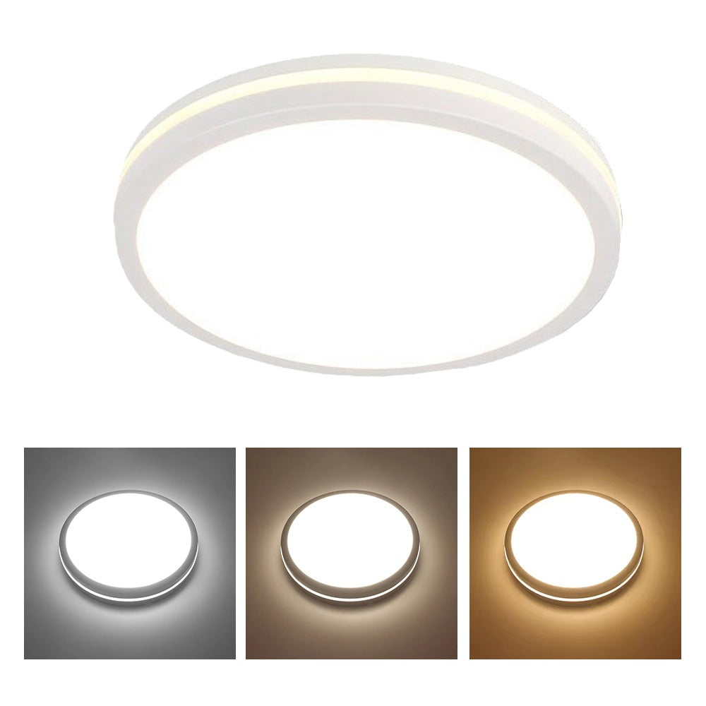 Plafoniera LED IP65 3CCT 3600lm, 300x55mm, Alba