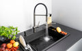 Chiuvetă magnetică din granit, 1-cuvă Nero ZRM_N10B Deante