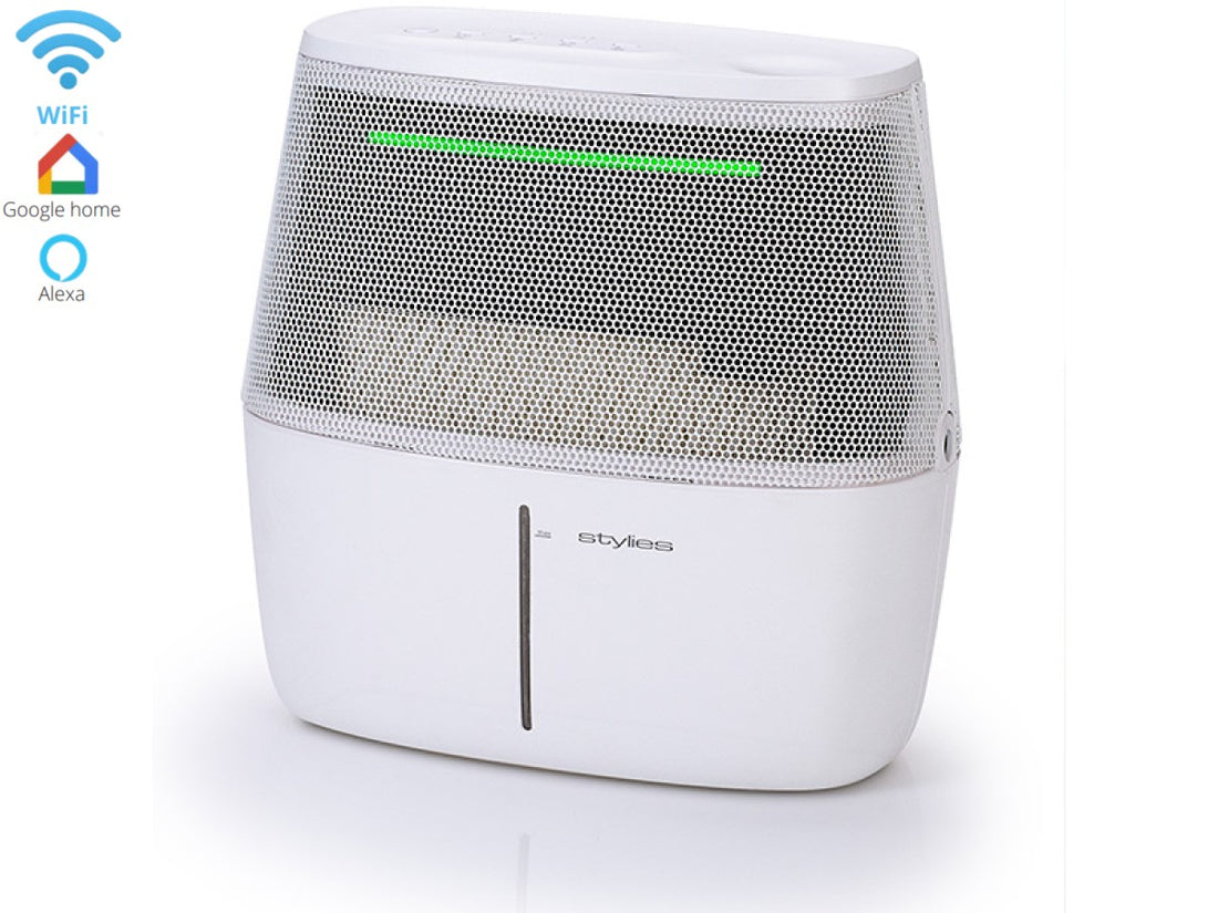 Umidificator cu evaporare Alaze PRO, 6,7 litri/zi, senzor umiditate cu culori, higrostat, suprafata 40mp