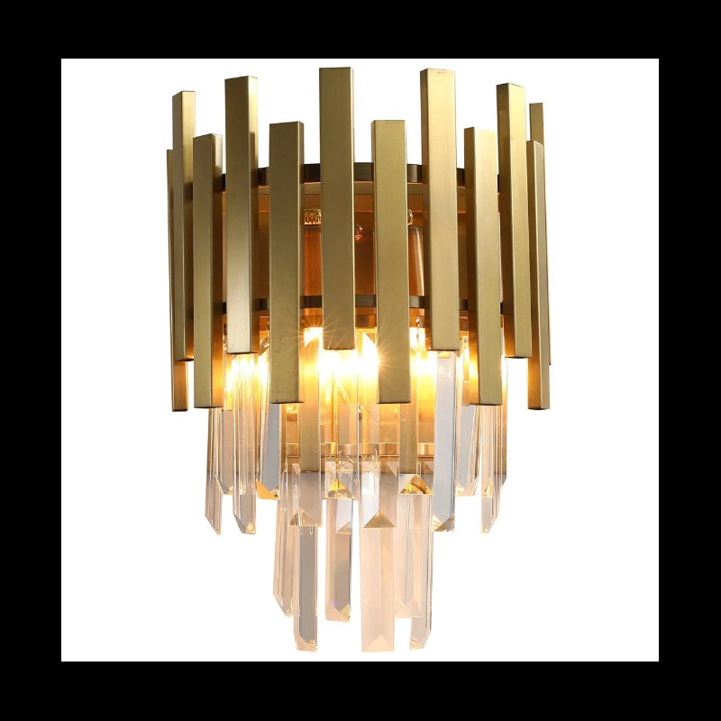 Aplica Auriu Cristal 2xE14