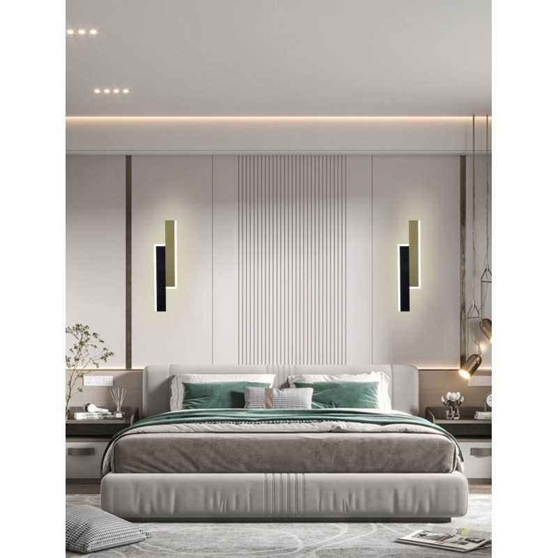 Aplica Cu Led 3929 Bk+gd 40cm 3 Functii Lumina Rece/calda/neutra